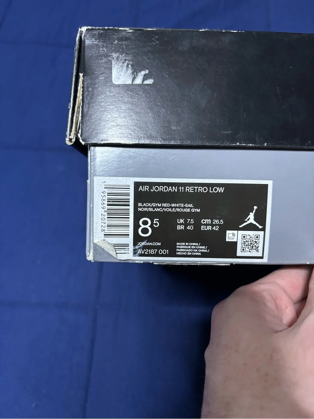 Jordan 11 Retro Low 72-10 2022 Size 8.5